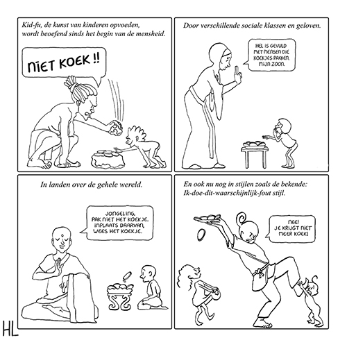 Cartoon on the ancient art of raising children.